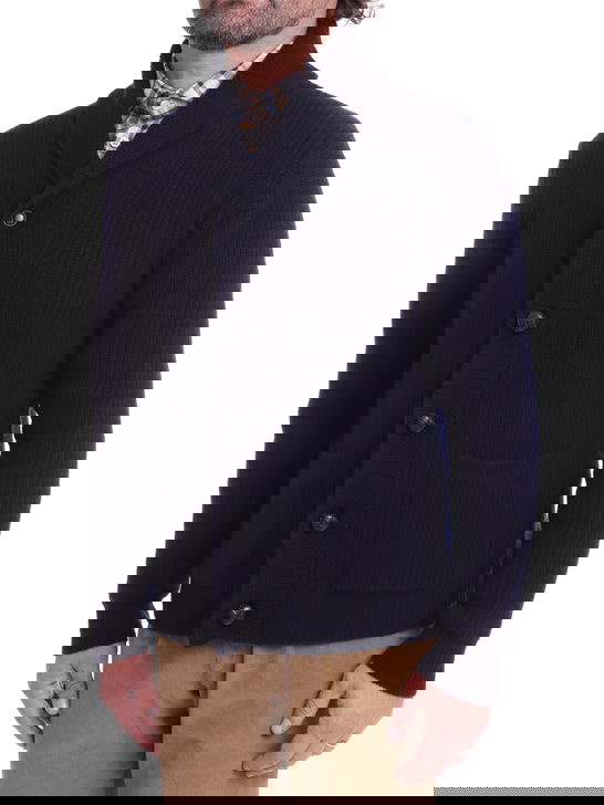 Rakki Cardigan Rakkì Sciallato Blu