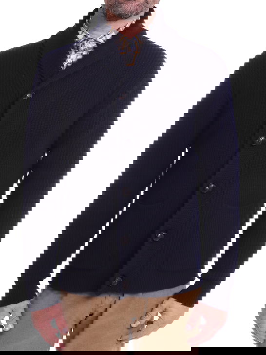 Rakki Cardigan Rakkì Sciallato Blu