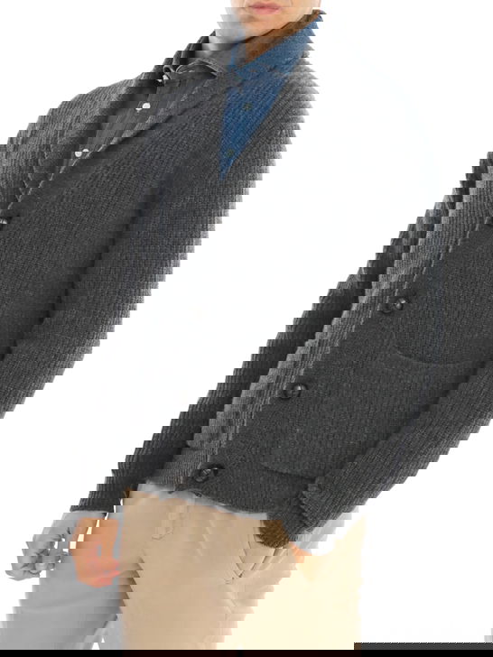 Rakki Cardigan Rakkì Sciallato Grigio