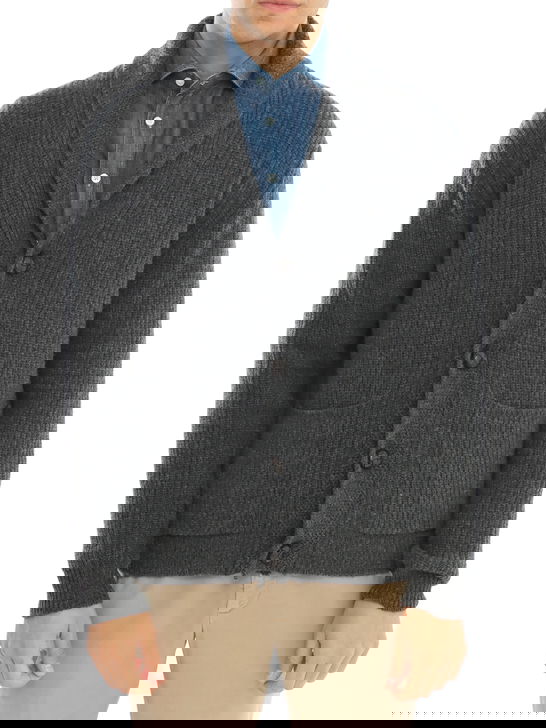 Rakki Cardigan Rakkì Sciallato Grigio