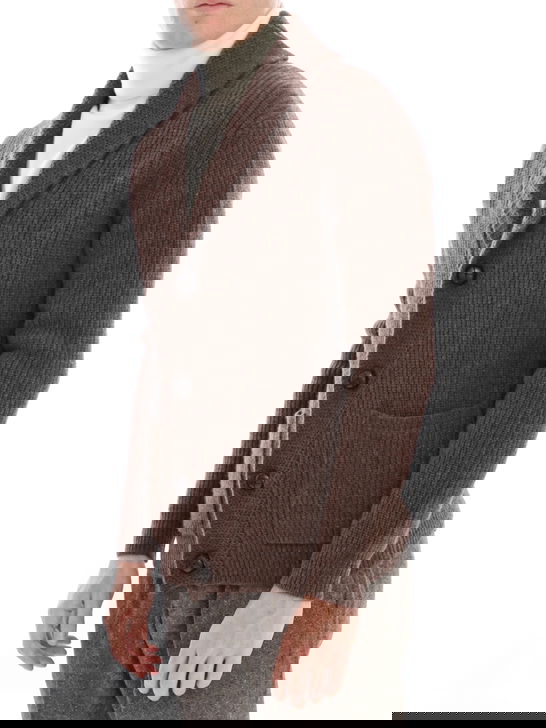 Rakki Cardigan Rakkì Sciallato Marrone