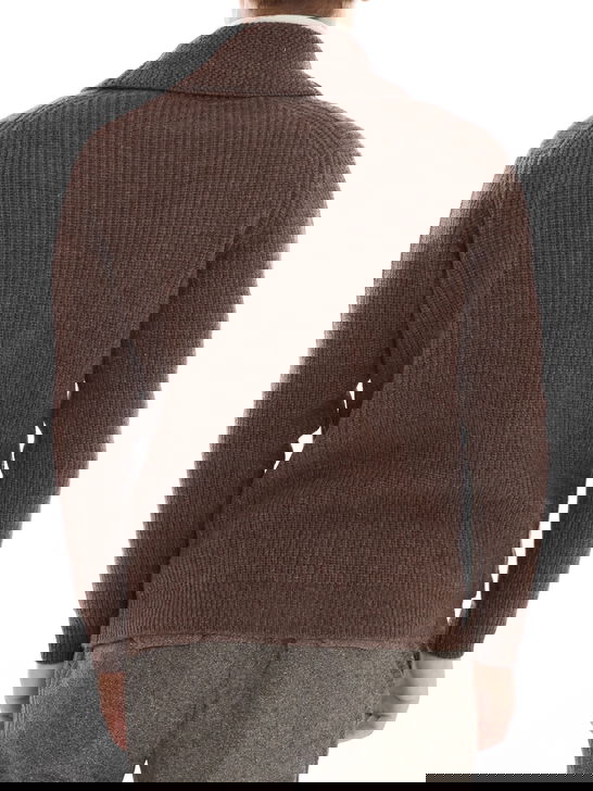 Rakki Cardigan Rakkì Sciallato Marrone