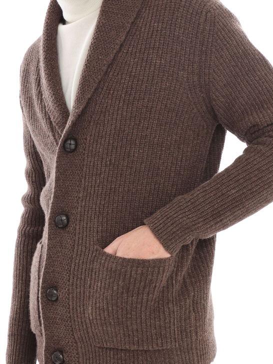 Rakki Cardigan Rakkì Sciallato Marrone