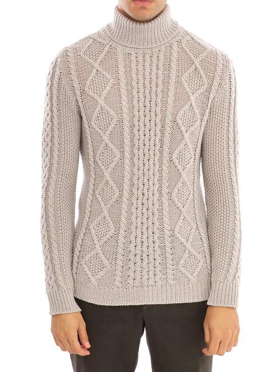 Rakki Maglia Rakkì Aran Grigio