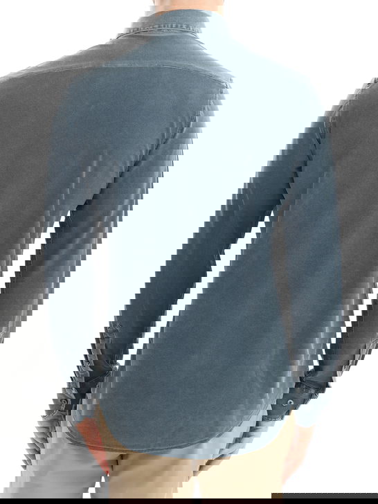 Rrd Camicia RRD Techno Wash Piquè Blu