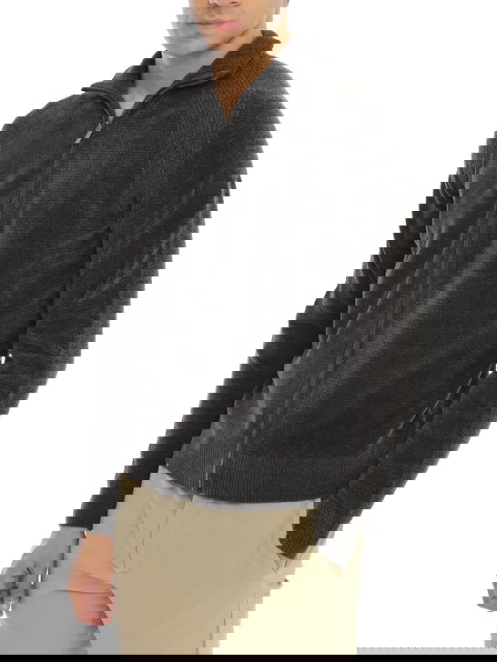 Rrd Maglia RRD Velvet Full Zip Grigio