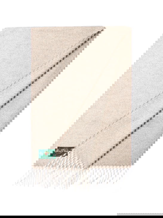 Alan Paine Sciarpa Alan Paine Kinross Cashmere Beige