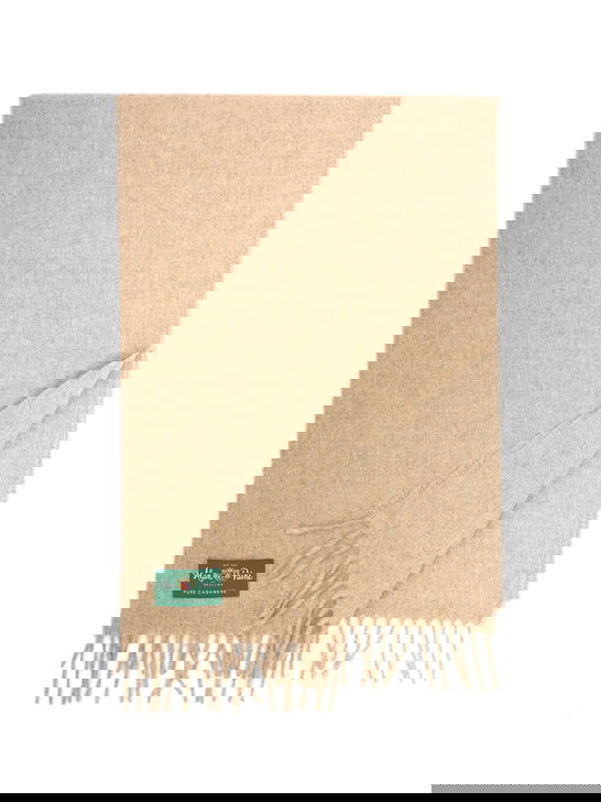 Alan Paine Sciarpa Alan Paine Risbury Cashmere Beige