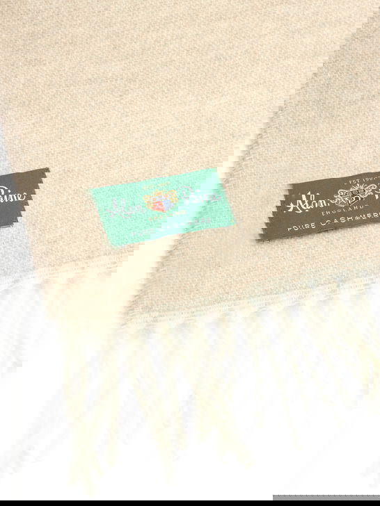 Alan Paine Sciarpa Alan Paine Tackely Cashmere Beige