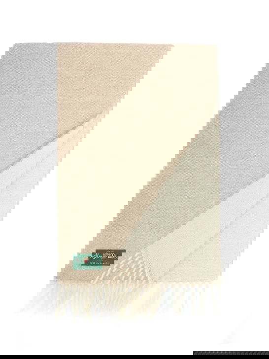 Alan Paine Sciarpa Alan Paine Tackely Cashmere Beige