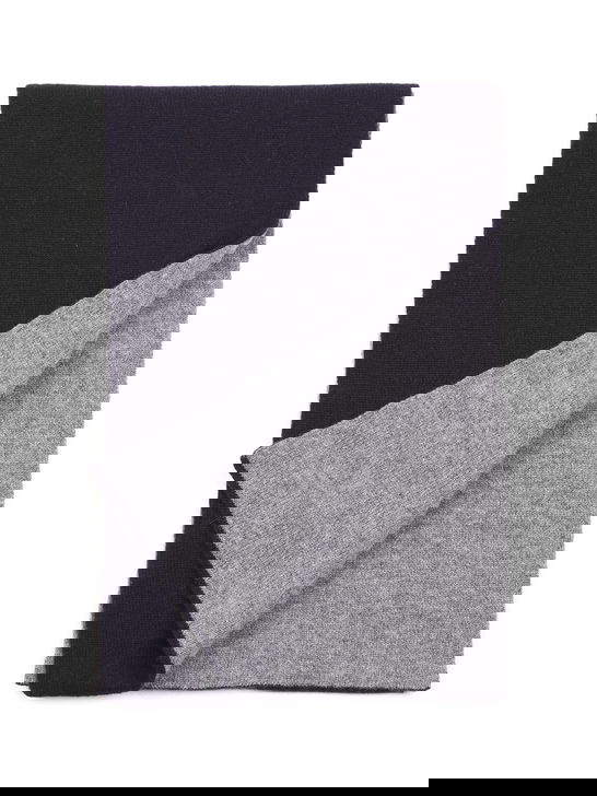 Barna Cashmere Sciarpa Barna Cashmere Bicolore Blu/Grigio