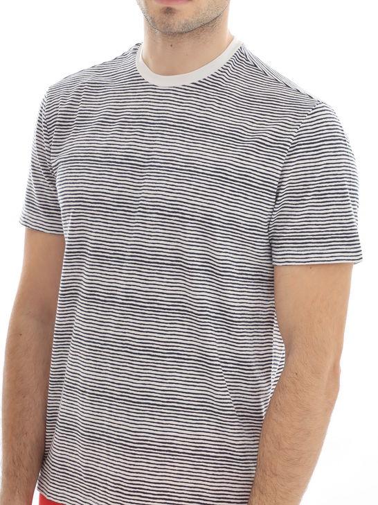 Majestic Filatures T-Shirt Majestic Filatures Harold Righe Blu