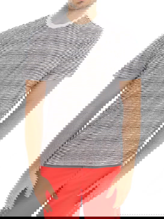 Majestic Filatures T-Shirt Majestic Filatures Harold Righe Blu