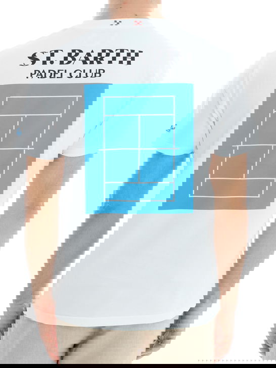 Mc2 Saint Barth T-Shirt MC2 Saint Barth Stampata Bianco