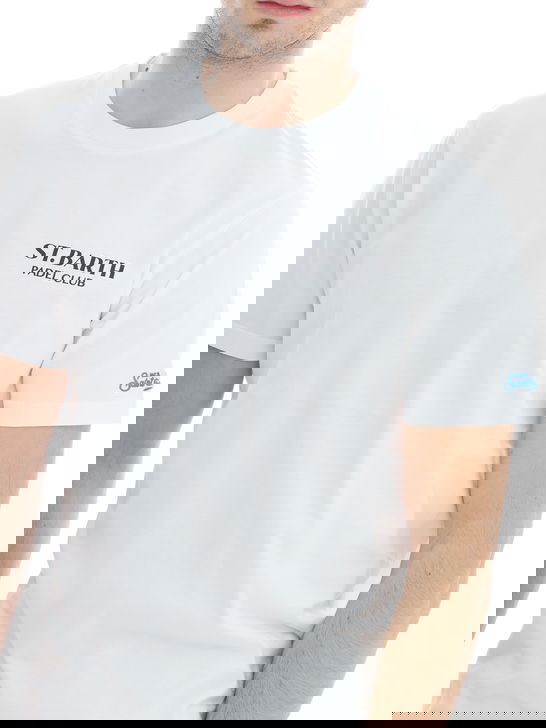 Mc2 Saint Barth T-Shirt MC2 Saint Barth Stampata Bianco