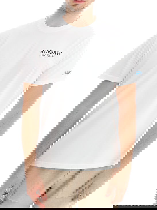 Mc2 Saint Barth T-Shirt MC2 Saint Barth Stampata Bianco