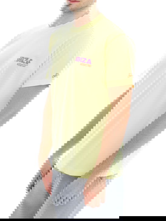 Mc2 Saint Barth T-Shirt MC2 Saint Barth Stampata Giallo