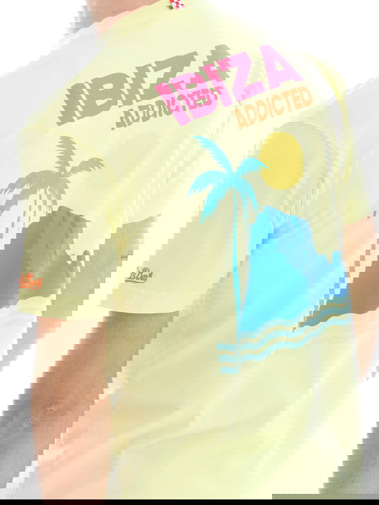 Mc2 Saint Barth T-Shirt MC2 Saint Barth Stampata Giallo