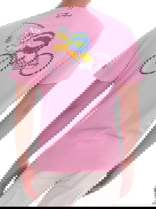 Mc2 Saint Barth T-Shirt MC2 Saint Barth Stampata Rosa