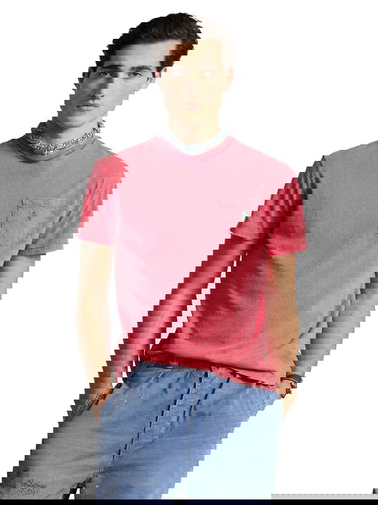 Polo Ralph Lauren T-Shirt Polo Ralph Lauren Cotone-Lino Rosso