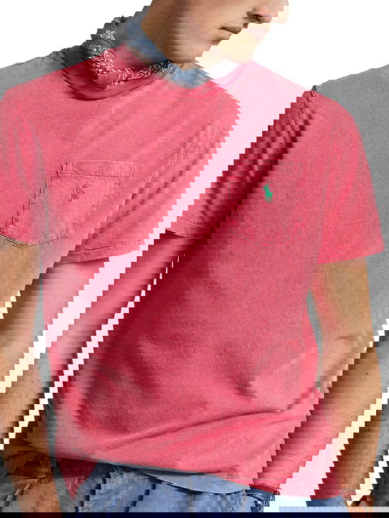 Polo Ralph Lauren T-Shirt Polo Ralph Lauren Cotone-Lino Rosso