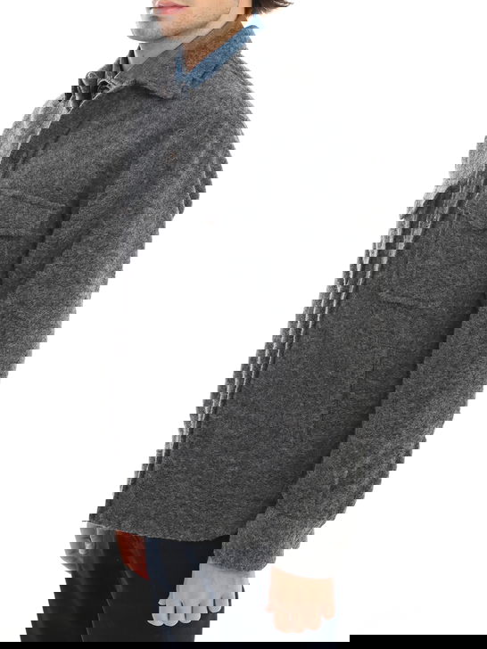 Tintoria Mattei Overshirt Tintoria Mattei Grigio