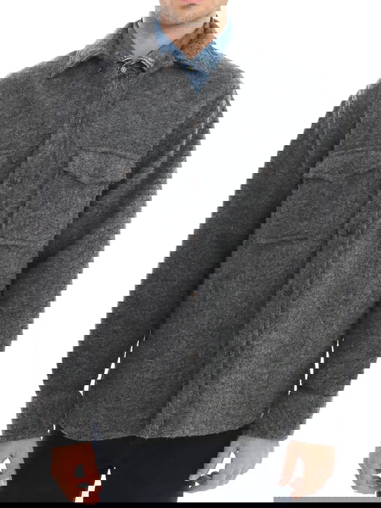 Tintoria Mattei Overshirt Tintoria Mattei Grigio