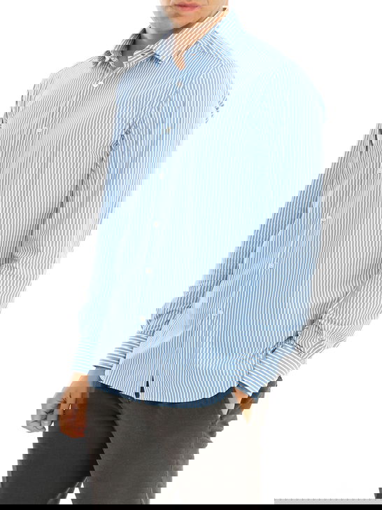 Xacus Camicia Xacus Taylor Active Bianco-Azzurro