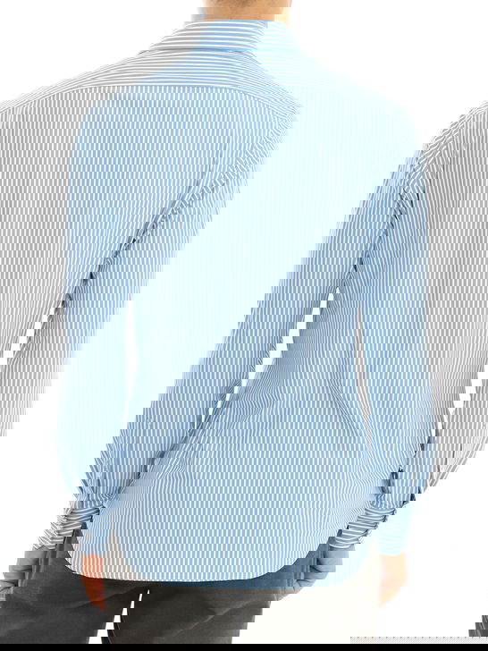 Xacus Camicia Xacus Taylor Active Bianco-Azzurro