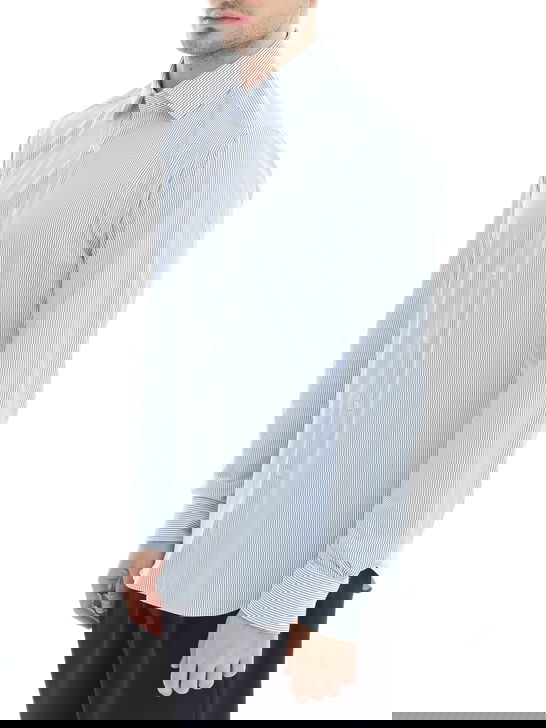 Xacus Camicia Xacus Taylor Active Bianco-Azzurro