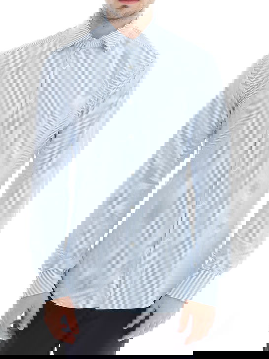 Xacus Camicia Xacus Taylor Active Bianco-Azzurro