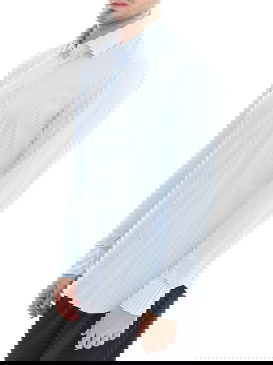 Xacus Camicia Xacus Taylor Active Bianco-Azzurro