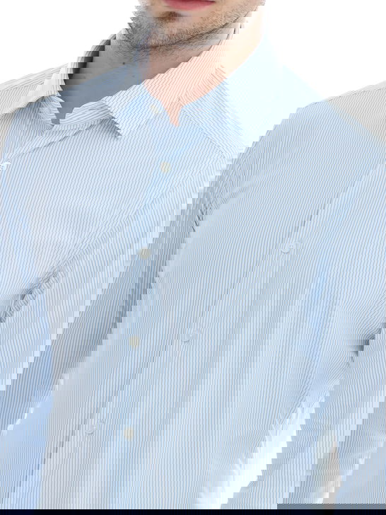 Xacus Camicia Xacus Taylor Active Bianco-Azzurro