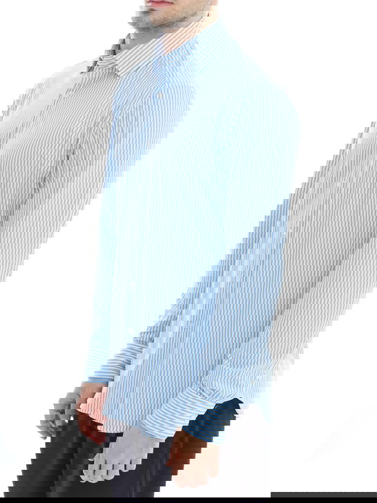 Xacus Camicia Xacus Taylor Active Bianco-Azzurro