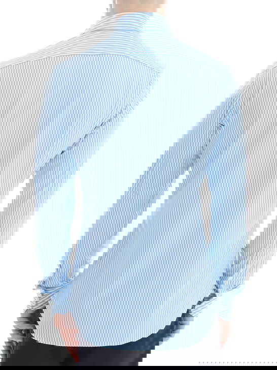 Xacus Camicia Xacus Taylor Active Bianco-Azzurro