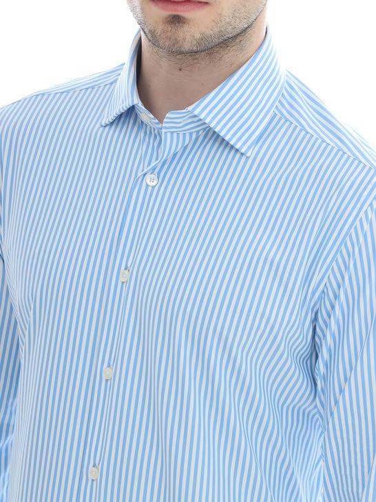 Xacus Camicia Xacus Taylor Active Bianco-Azzurro