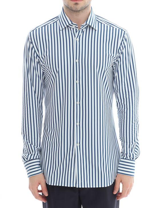 Xacus Camicia Xacus Taylor Active Bianco-Blu