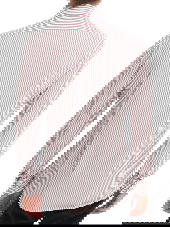 Xacus Camicia Xacus Taylor Active Bianco-Bordeaux