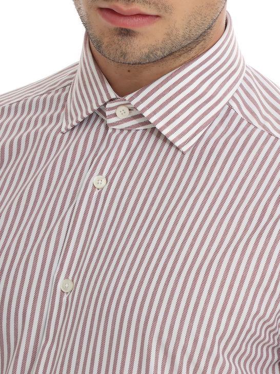 Xacus Camicia Xacus Taylor Active Bianco-Bordeaux