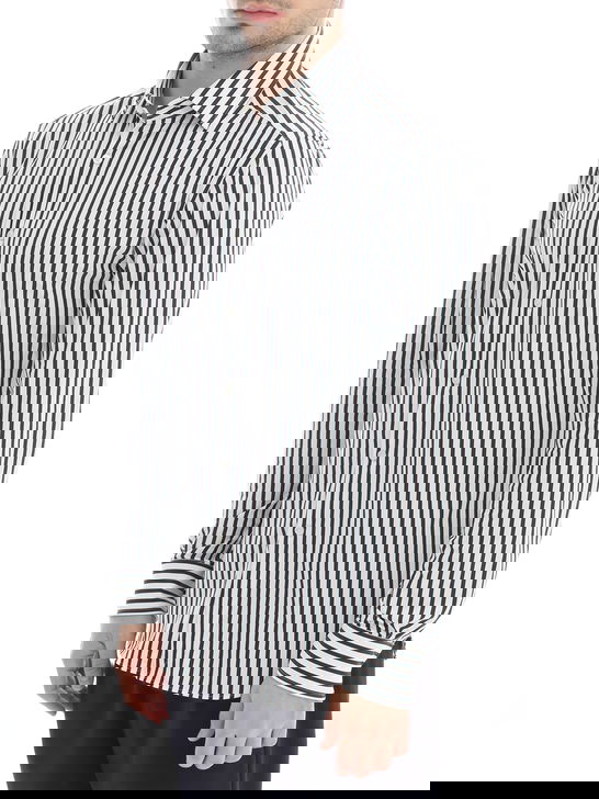 Xacus Camicia Xacus Taylor Active Bianco-Marrone