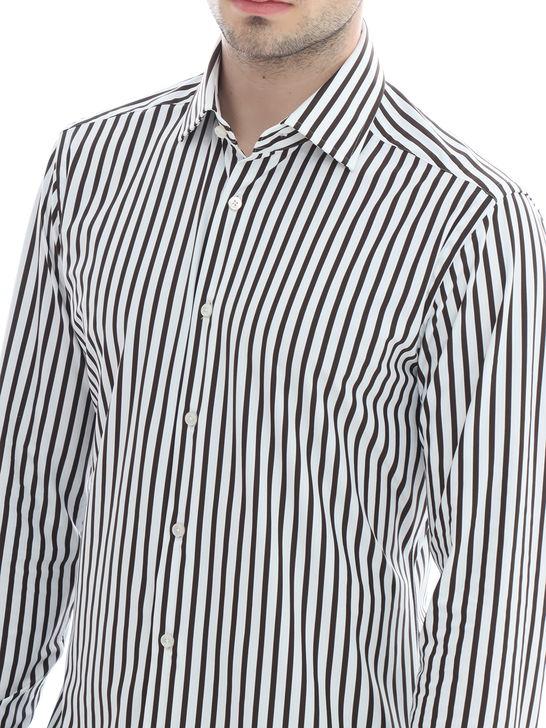 Xacus Camicia Xacus Taylor Active Bianco-Marrone