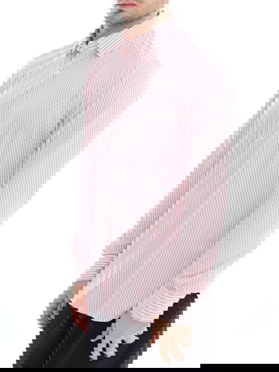 Xacus Camicia Xacus Taylor Active Bianco-Rosa