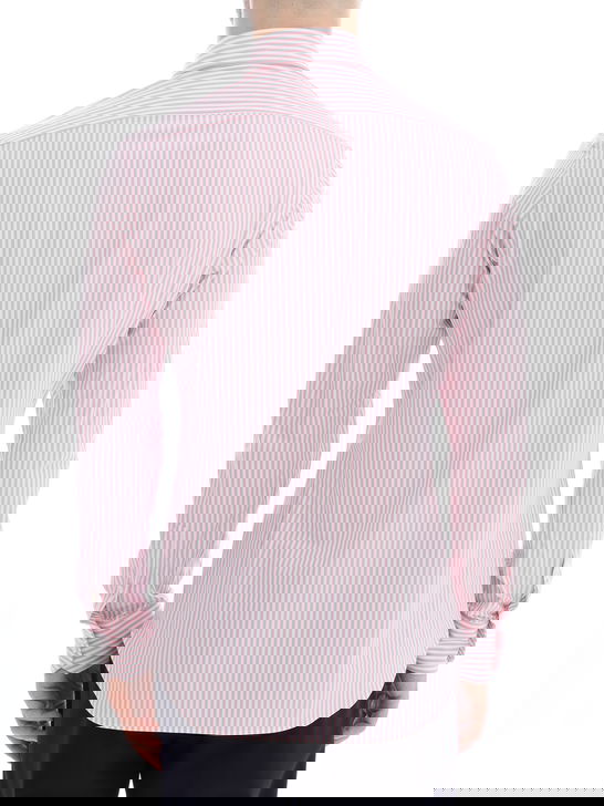 Xacus Camicia Xacus Taylor Active Bianco-Rosa