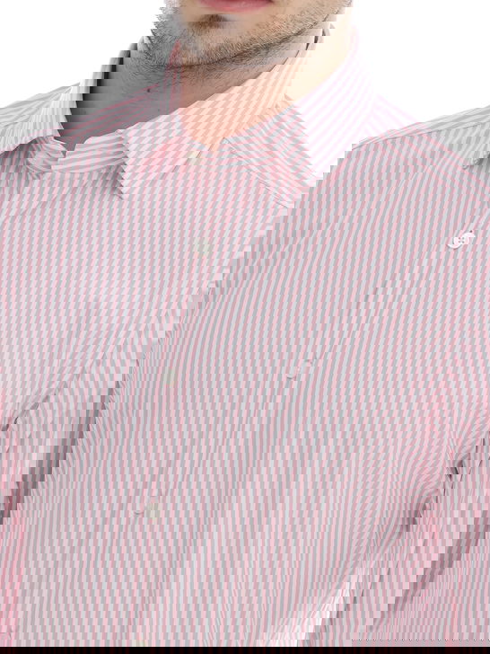 Xacus Camicia Xacus Taylor Active Bianco-Rosa