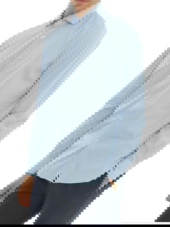 Xacus Camicia Xacus Taylor Bianco-Azzurro