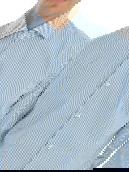 Xacus Camicia Xacus Taylor Bianco-Azzurro