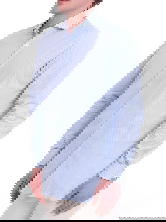 Xacus Camicia Xacus Taylor Bianco-Azzurro