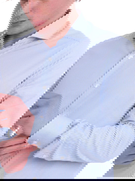 Xacus Camicia Xacus Taylor Bianco-Azzurro