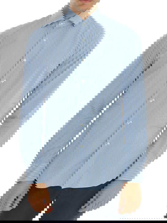 Xacus Camicia Xacus Taylor Bianco-Blu