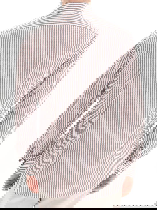 Xacus Camicia Xacus Taylort Bianco-Marrone